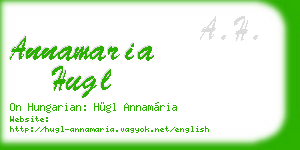 annamaria hugl business card